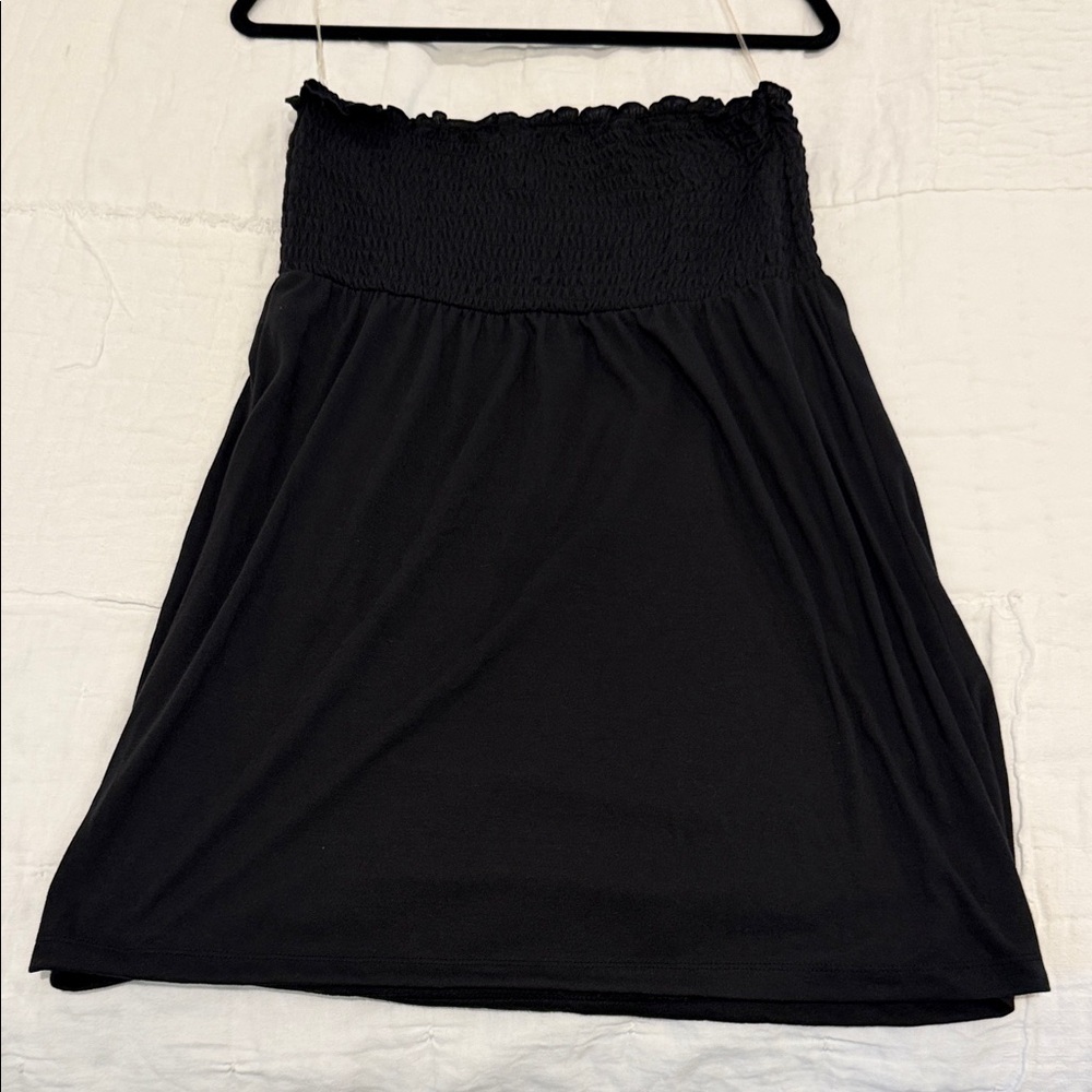 No Boundaries Black Smocked A-Line Dress